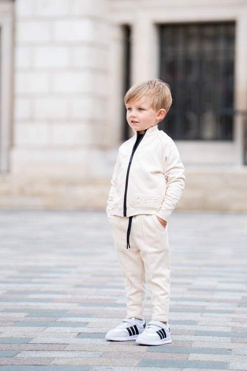 Castiello Cotton Smart Tracksuit in Beige